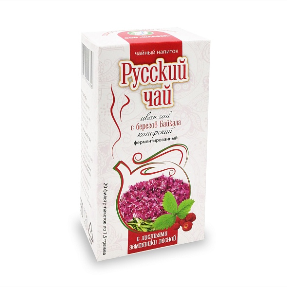 Иван-чай фермент. с земляникой 1,5 гр. (20 шт.)
